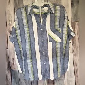 Westbound Woman plush size striped shirt